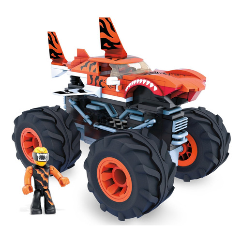 Carro Construcción Mega Construx Monster Truck Tiger Shark