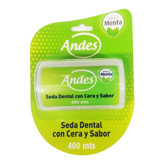 Seda Dental Con Cera Sabor A Menta Andes 400 Metros