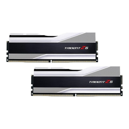 Memoria RAM Trident Z5 gamer color metallic silver  32GB 2 G.Skill F5-6000U3636E16GX2-TZ5