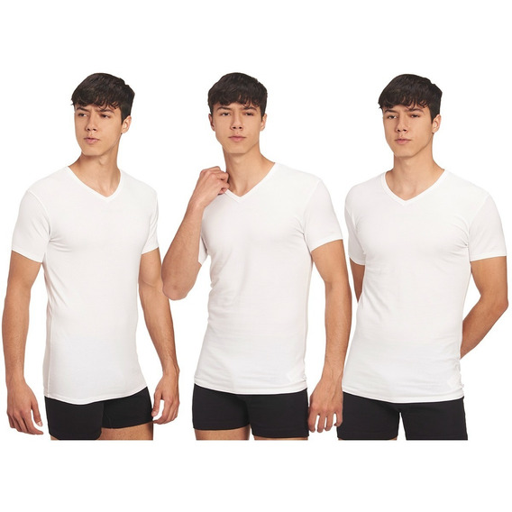  Pack X3 Playeras Calvin Klein De Algodón Para Hombre 