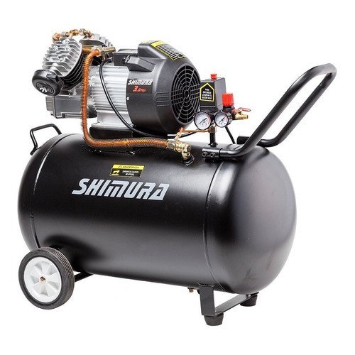 Compresor de aire eléctrico Shimura W2D-30100 100L 3hp 220V 50Hz negro