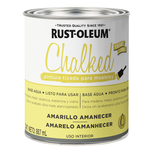 Rust Oleum Chalked Vintage Look pintura tizada mate 0,88 L color salmon claro