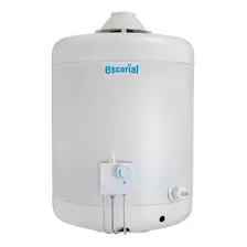 Termotanque A Gas Escorial 45lts Multigas Conexión Superior Blanco