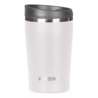 Vaso Termico Waterdog American Acero Inox 380ml Blanco Liso