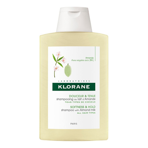 Shampoo Klorane Almendras en frasco de 200mL por 1 unidad