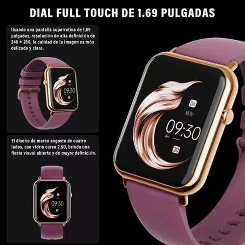 Reloj Inteligente Impermeable Para Mujer Xiaomi Huawei Q19 P Color