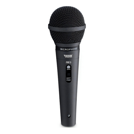 Microfono De Mano Novik Fnk 5 Unirideccional Dinamico Color Negro