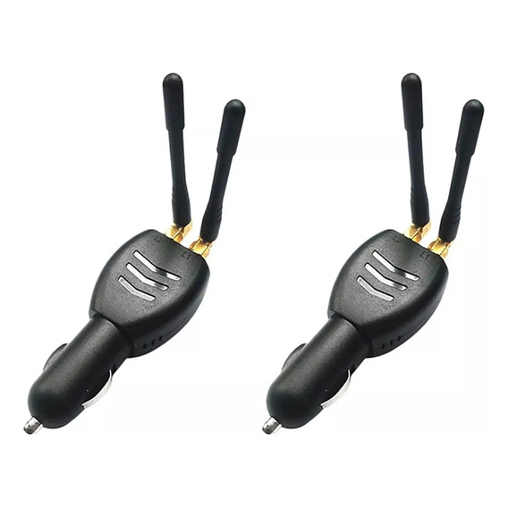 Encendedor De Coche,2 Nuevas Antenas Dobles Para Coche, V