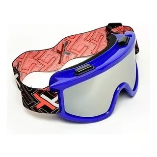 Óculos Motocross Trilha Mattos Racing Mx Espelhado Cores Cor Da Armação Azul