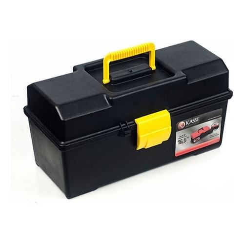 Caja de herramientas Kasse C16A C-B de plástico 18.5cm x 42.3cm x 21.5cm negra