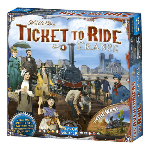 Juego De Mesa Asmodee Aventureros Al Tren Francia+viejo Oest