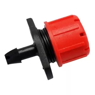 100 Gotero Ajustable Rojo De 0-70 L/h Incluye 1 Perforador