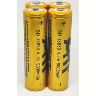 20 Baterias Recarregável 18650 9800mah 4,2v Lanterna Tática