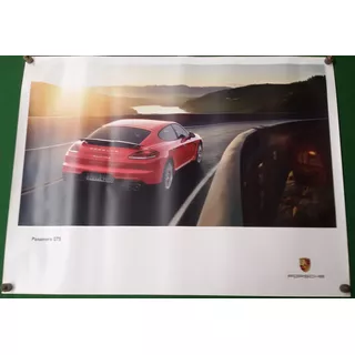 Afiche Automovil Porsche Panamera Gts 2013 Original