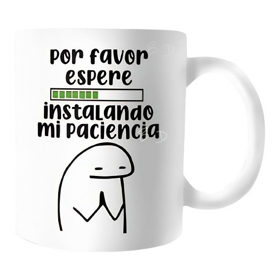 Mug Taza Pocillo Café Flork Cargando Paciencia Colección 