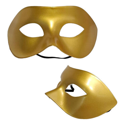 Antifaz Fantasma De La Opera Mascara Disfraz Halloween Color Dorada