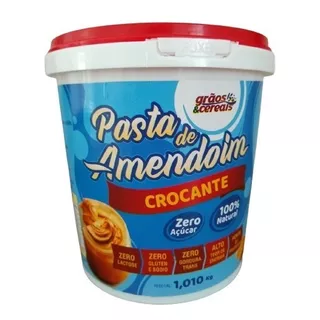Pasta De Amendoim - Crocante - Grãos E Cereais - 1 Kg 