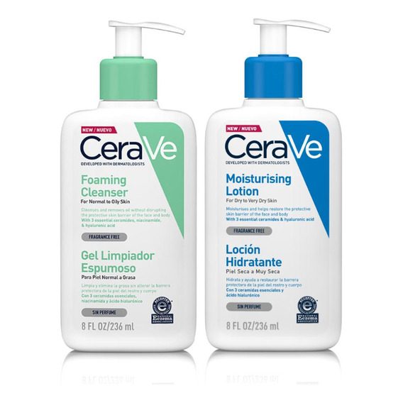 Pack Cerave Gel De Limpieza + Loción Hidratante