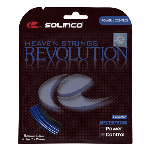 Corda Solinco Revolution, 16 litros, 1,25 mm, azul, set individual