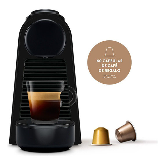 Cafetera Nespresso Essenza Mini D Color Negro