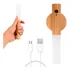Lampara Pared Mesita Linterna Led Sensor Movimiento Usb Imán Estructura Madera Clara