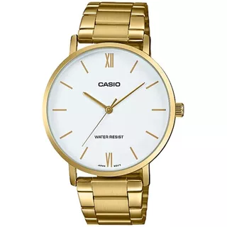 Reloj Casio Pareja Mtp Vt01g + Ltp Vt01g Acero Inox Dorado 