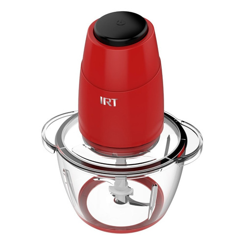 Picadora Irt Hb350 Chopper Vaso De Vidrio 1.2l 350w Rojo