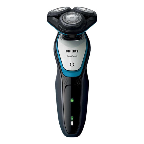 Afeitadora Philips AquaTouch S5070 gris oscuro y azul turquesa 100V/240V