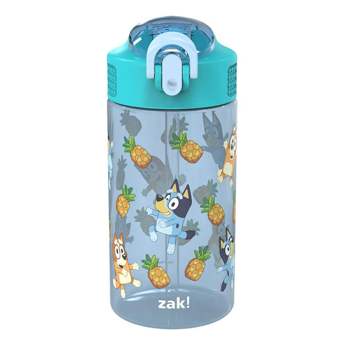 Zak - Termo Vaso Con Tapa Y Popote Antiderrame Color Bluey