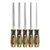 Ff Juego De 5 Limas 8'' P/ Metales Con Mango Ingco Hktfs0508