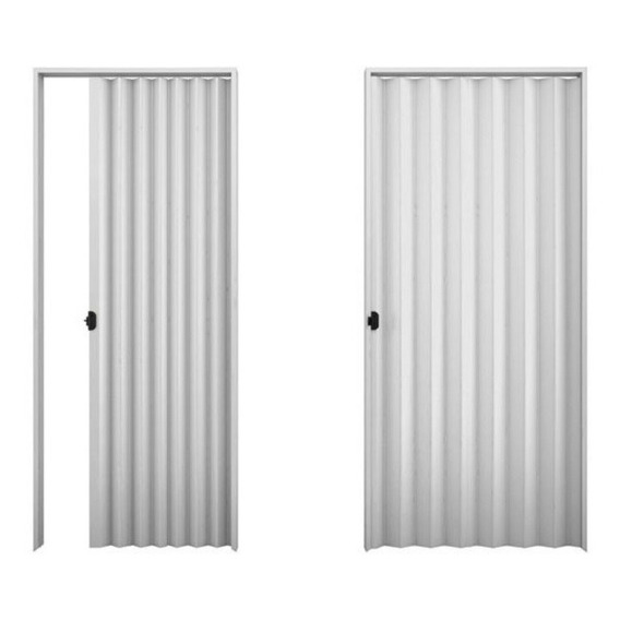 Puertas Plegables Pvc Marrón 0.80 X 2.10