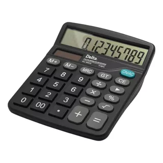 Calculadora Barrilito Delta 7806cde 12 Dígitos /vc Color Gris Oscuro