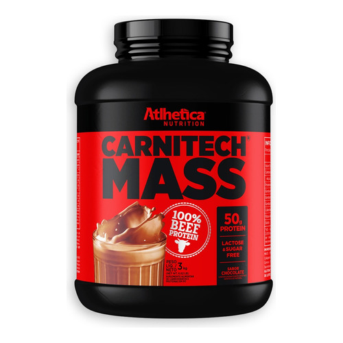Proteina Ganador Carnitech Mass  6,62 Libras  Atlhetica Sabor Chocolate