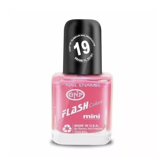 Esmalte Flash Colors De Gnp 9ml Nro.19 Rosa Chicle