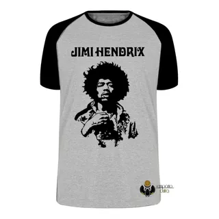 Camiseta Luxo Jimi Hendrix Rei Guitarra Woodstock Anos 60