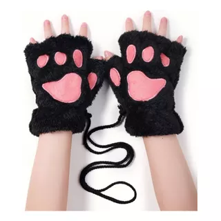 Guantes Mitones De Peluche, Patitas De Gato. Anime Cosplay