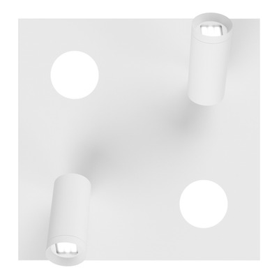 Plafon 4 Luces Nacho+eye Blanco Diseño Alta Calidad 20374 Rd