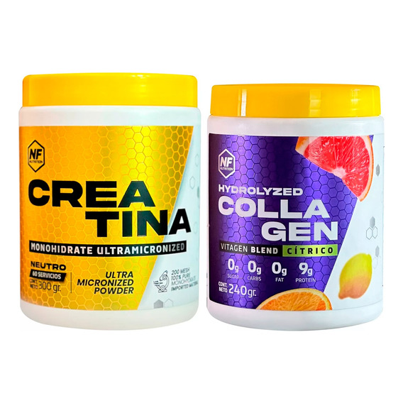 Nf Nutrition Kit Creatina Monohidrato + Colágeno Citrus