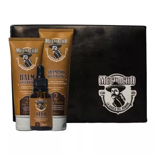 Kit Para Barba - Shampoo + Balm + Óleo - Muchacho Bay Rum