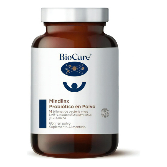 Biocare Mindlinx Probiotico Glutamina Alergia Alimentaria Sabor Sin Sabor