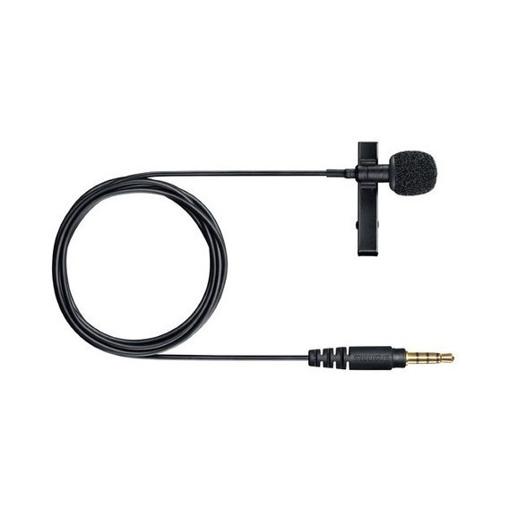 Micrófono Corbatero Shure Mvl Motiv Miniplug Omnidireccional Negro