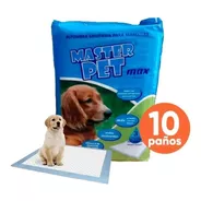 Paños Pañales  Master Pet Max 90x60 Entrenamiento Perro X10
