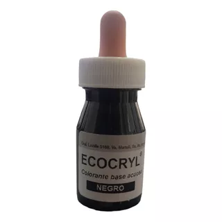Colorante Liquido Negro 25grs Para Resina Ecocryl 