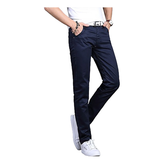 Pantalón Tela Negro Hombre, Para Traje, Formalestilo Casual