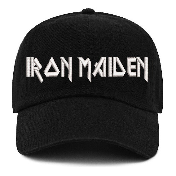 Gorro Jockey Visera Curva Iron Maiden Bordado