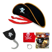 Kit Pirata Infantil Halloween - 5 Itens