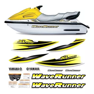 Kit Adesivo Compatível Jet Ski Yamaha Xl 700 Amarela Jtki18 Cor Yamaha Jetski Xl 700