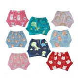 Kit C/ 3 Shorts Tapa Fralda Estampado Menino E Menina