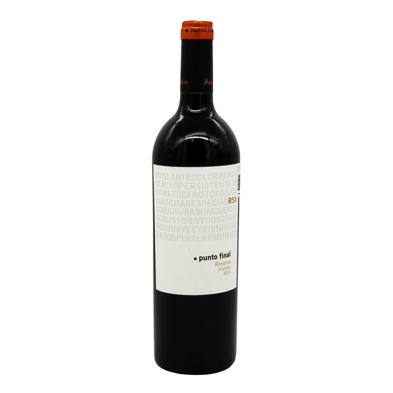 Vino Tinto Punto Final Reserva Malbec 750ml