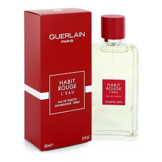 Perfume Guerlain Habit Rouge L'eau Para Hombre 100 Ml Edt